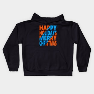 Happy holidays Merry Christmas Kids Hoodie